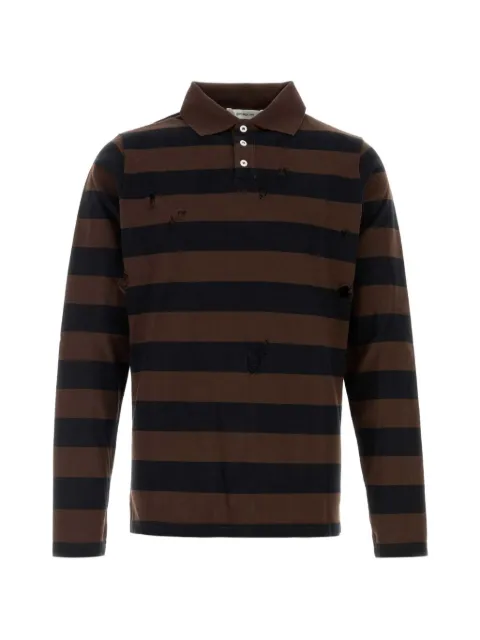 Gimaguas Steeve striped distressed polo shirt