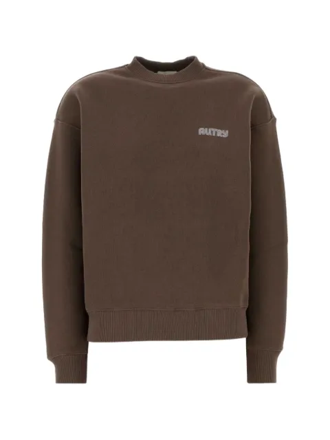 Autry Record logo-embroidered dropped-shoulder sweatshirt
