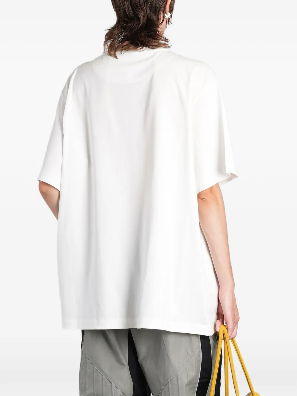 The Attico T-shirt met logoprint Wit