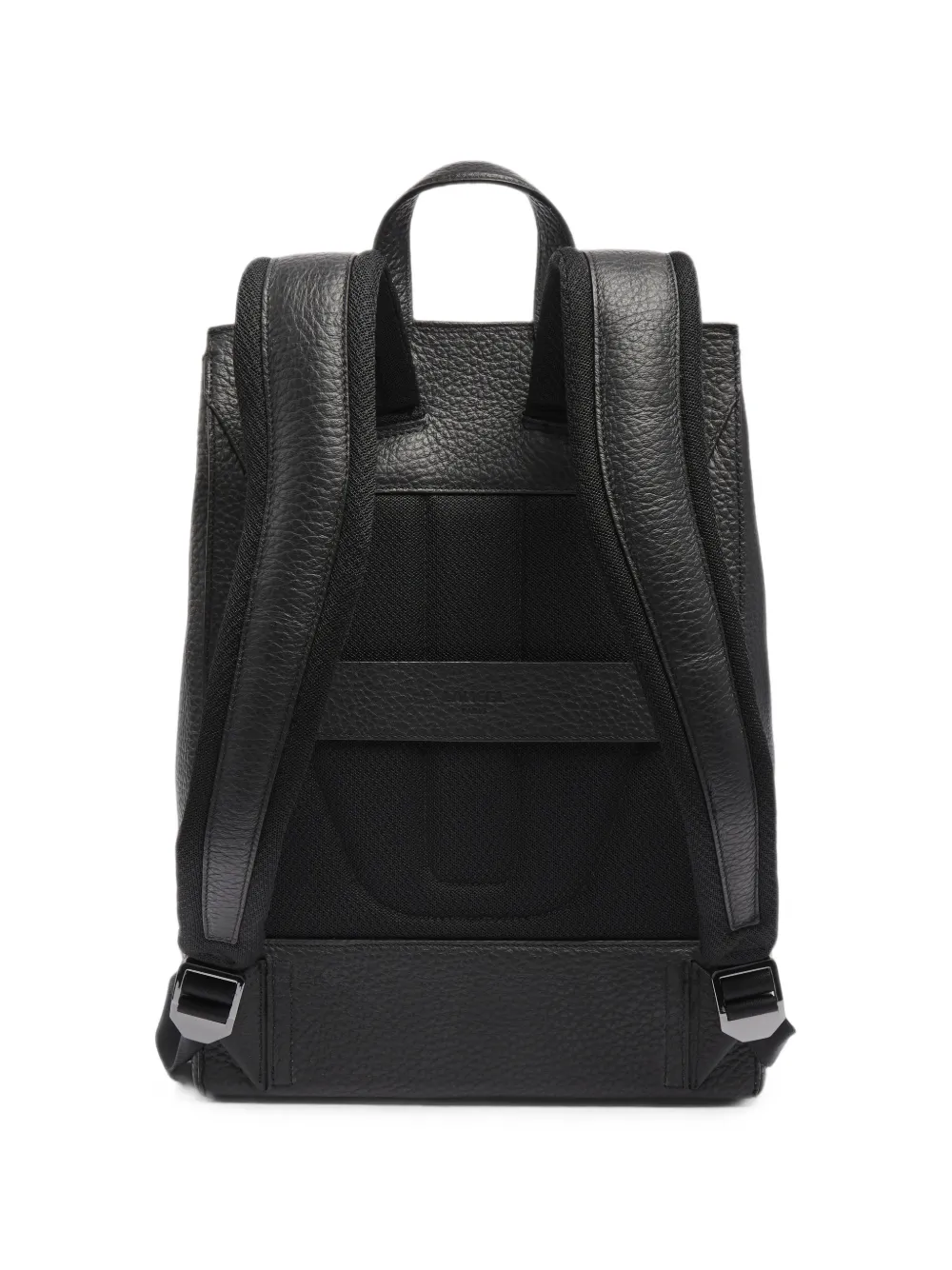 Lancel Milo grained leather backpack Zwart