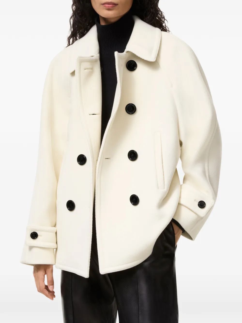 Burberry wool blend pea coat Beige