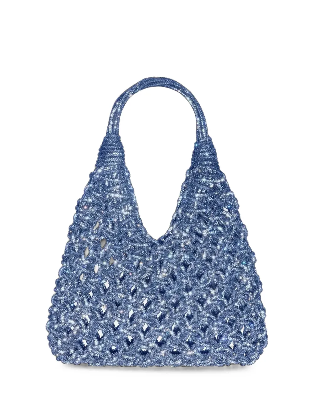Hibourama Vannifique Crystal-embellished Shoulder Bag In Blue