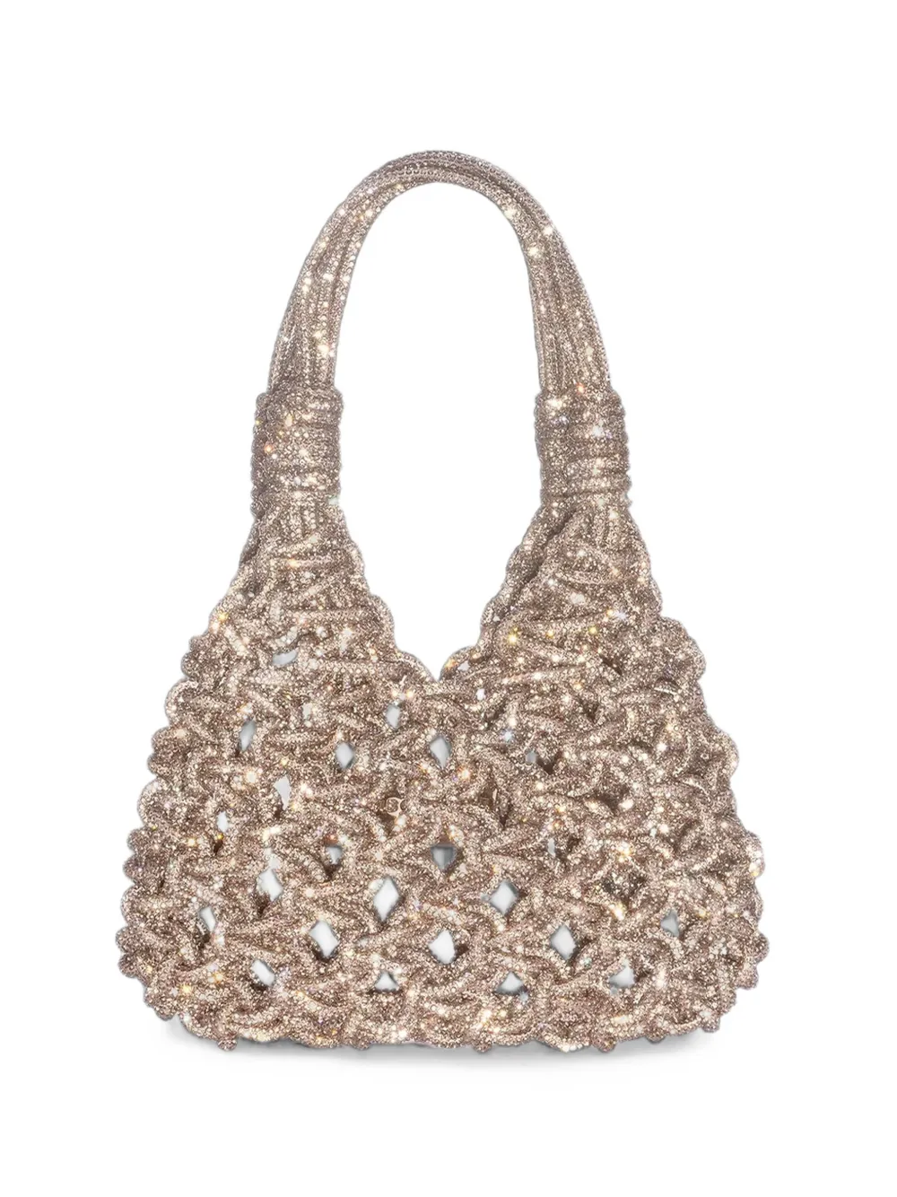 Hibourama Mini Vannifique Crystal-embellished Tote Bag In Gold