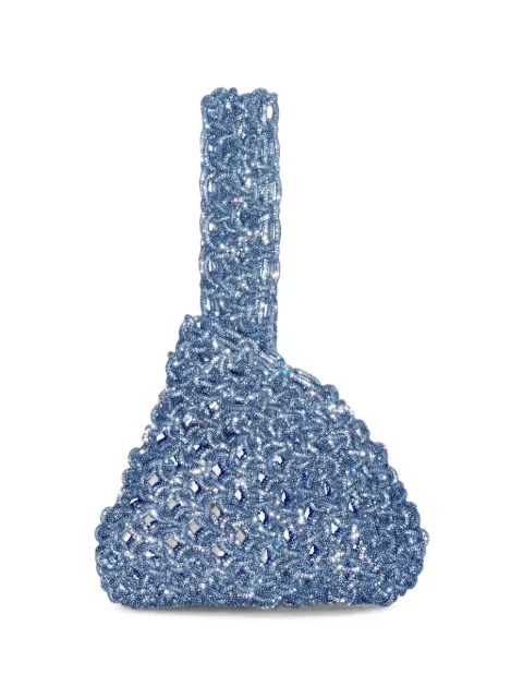 Hibourama Niky crystal-embellished woven tote bag