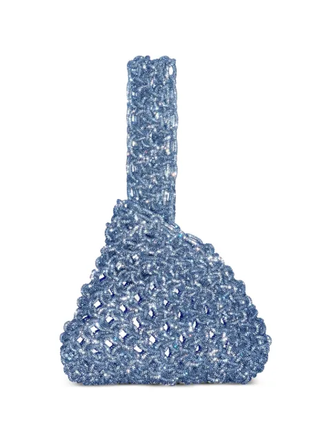 Hibourama Niky crystal-embellished woven tote bag