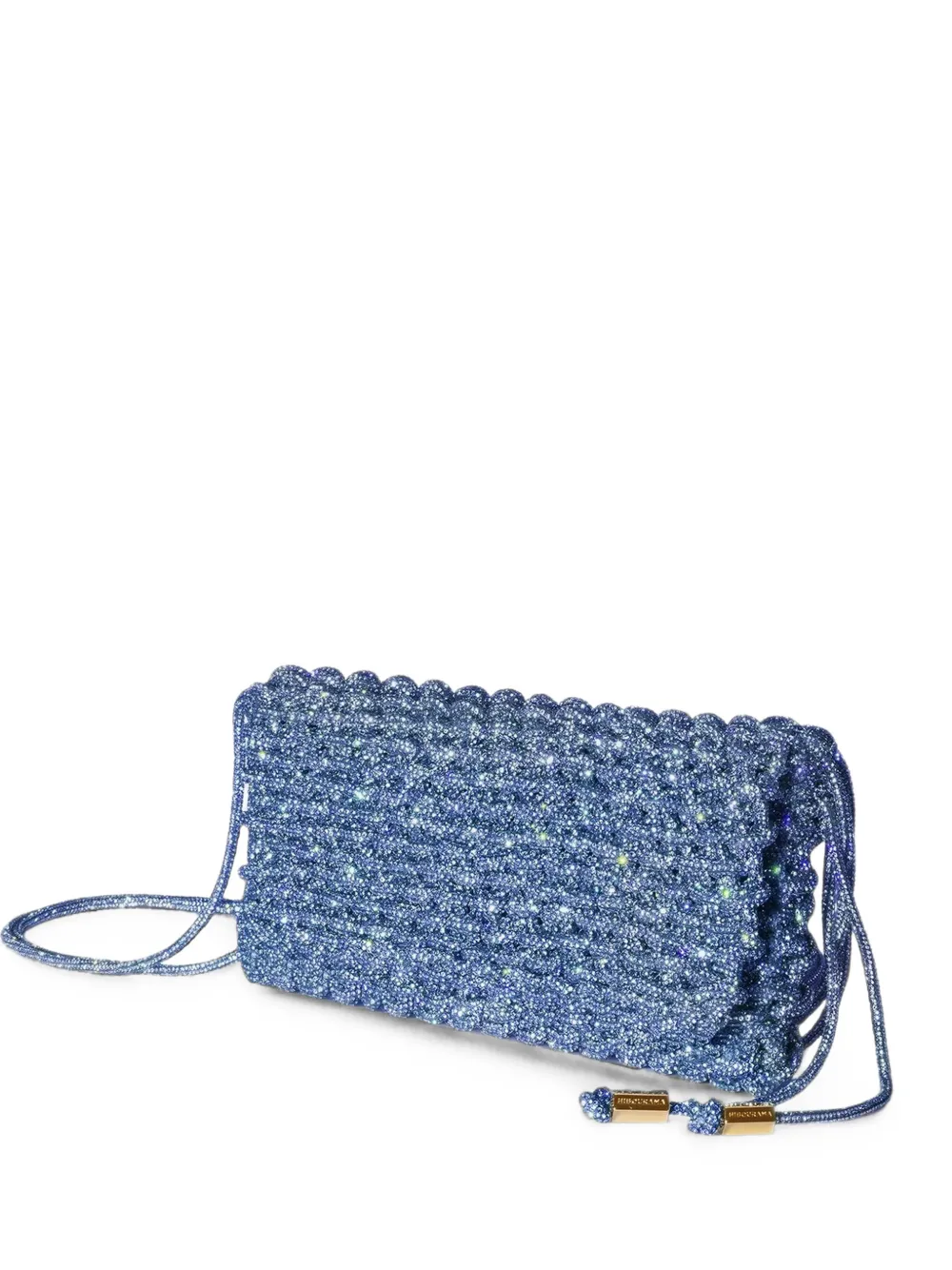 Hibourama Aurora Crystal-embellished Shoulder Bag In Blue