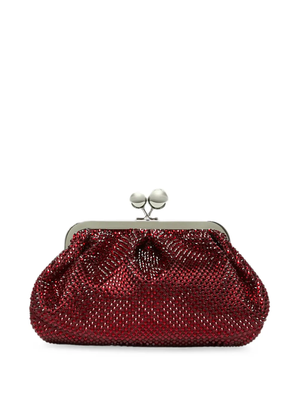 Max Mara Pasticcino schoudertas verfraaid met kristallen Rood