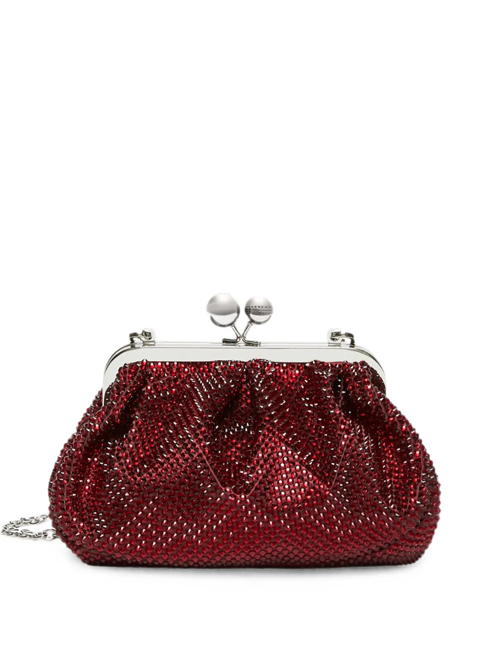 Max Mara Pasticcino crystal-embellished shoulder bag - Rosso