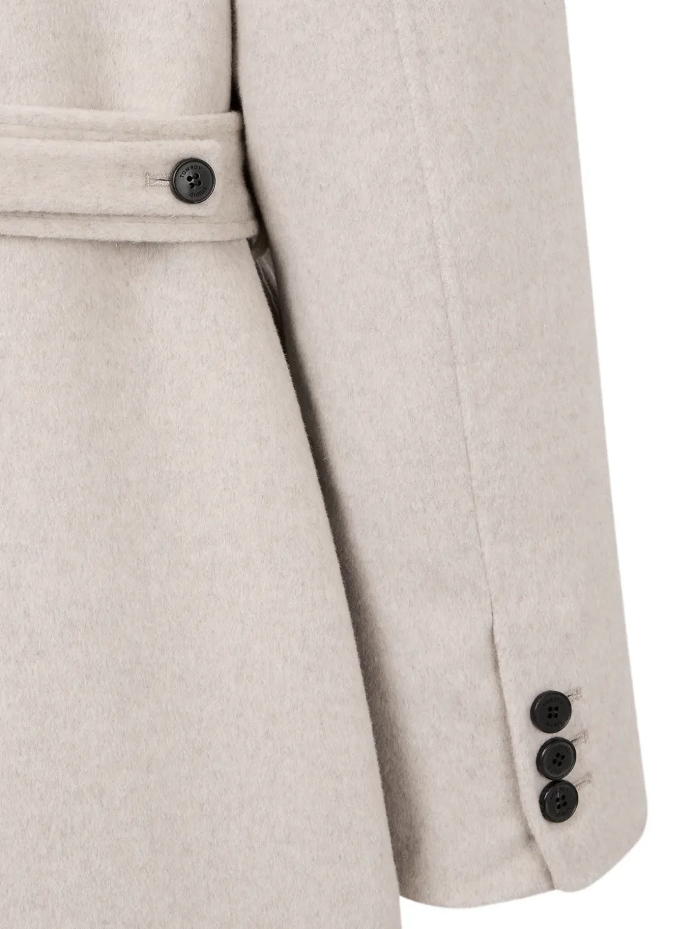 TOMBOY belted button-down coat Beige