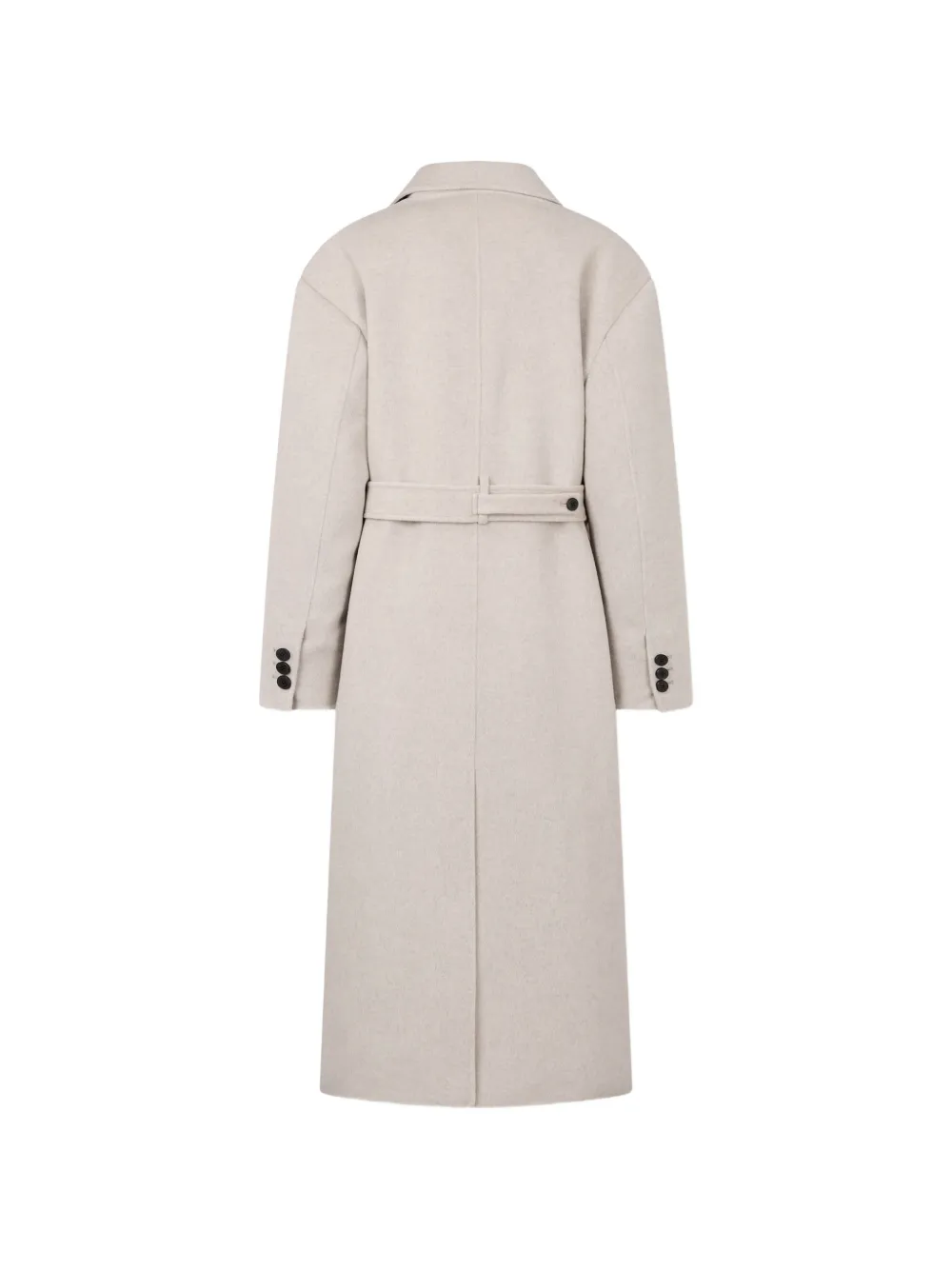 TOMBOY belted button-down coat Beige