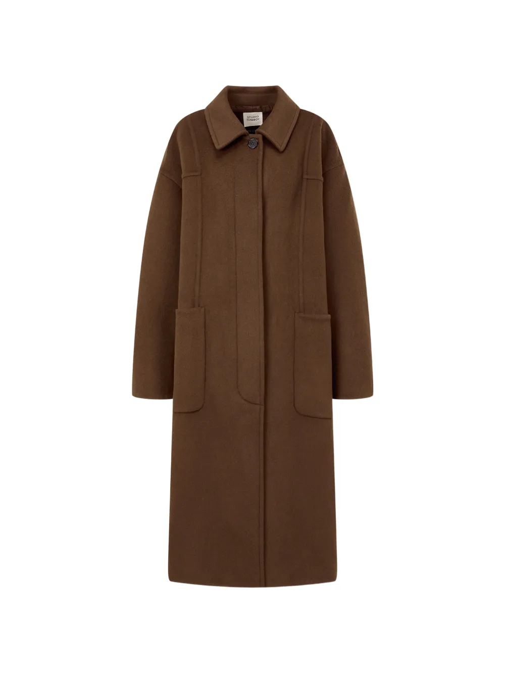 TOMBOY single-breasted coat - Marrone