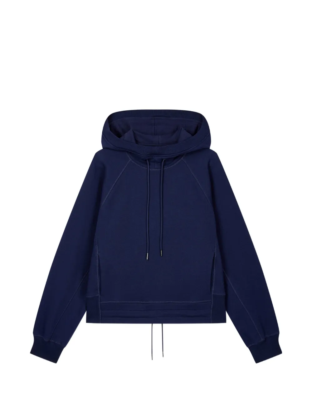 TOMBOY raglan-sleeve drawstring hoodie - Blau