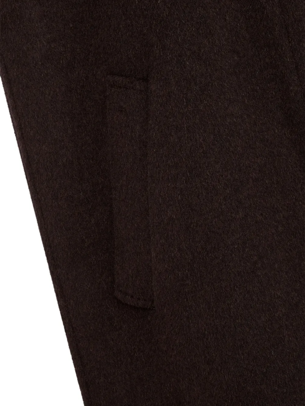 TOMBOY hooded scarf-detail coat Bruin