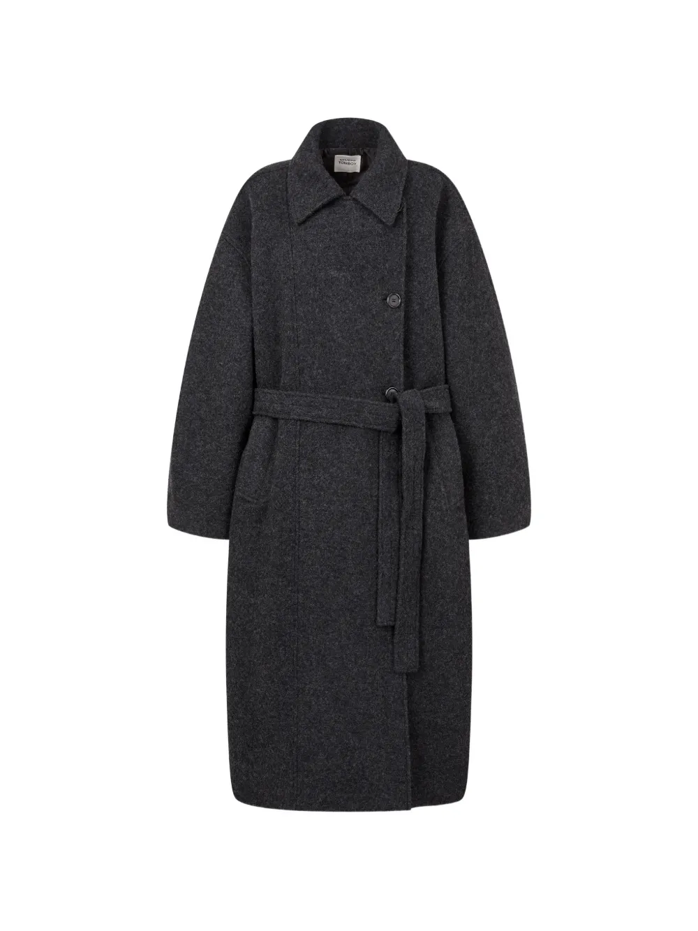 TOMBOY mélange-effect belted coat - Grau
