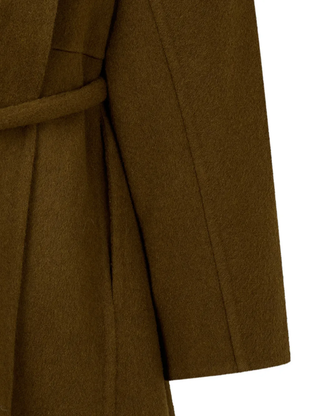 TOMBOY belted shawl-lapel coat Bruin