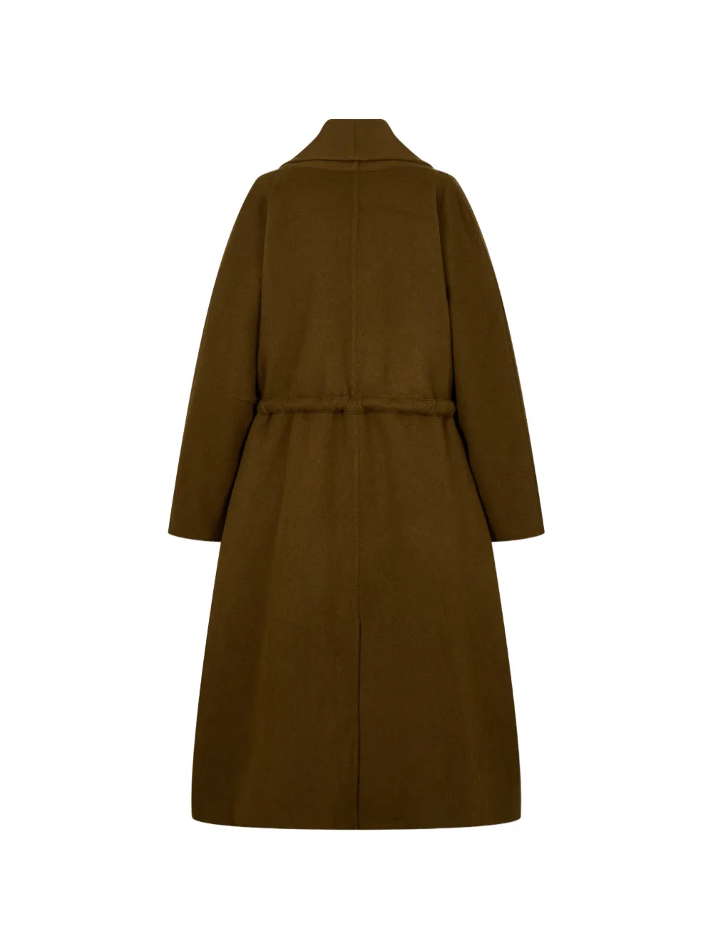 TOMBOY belted shawl-lapel coat Bruin
