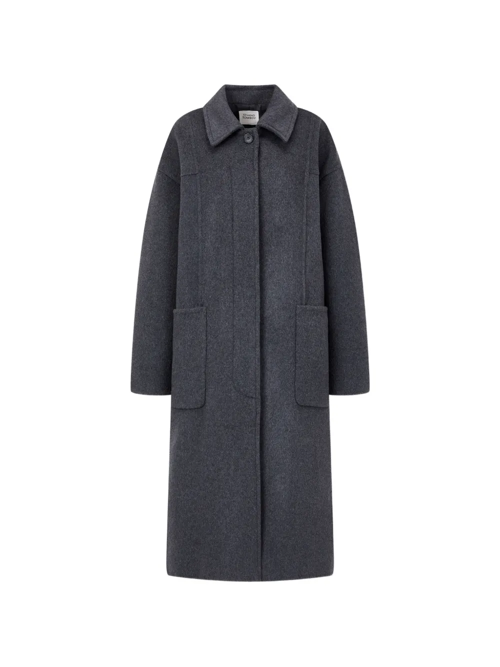 TOMBOY patch-pocket single-breasted coat - Grigio