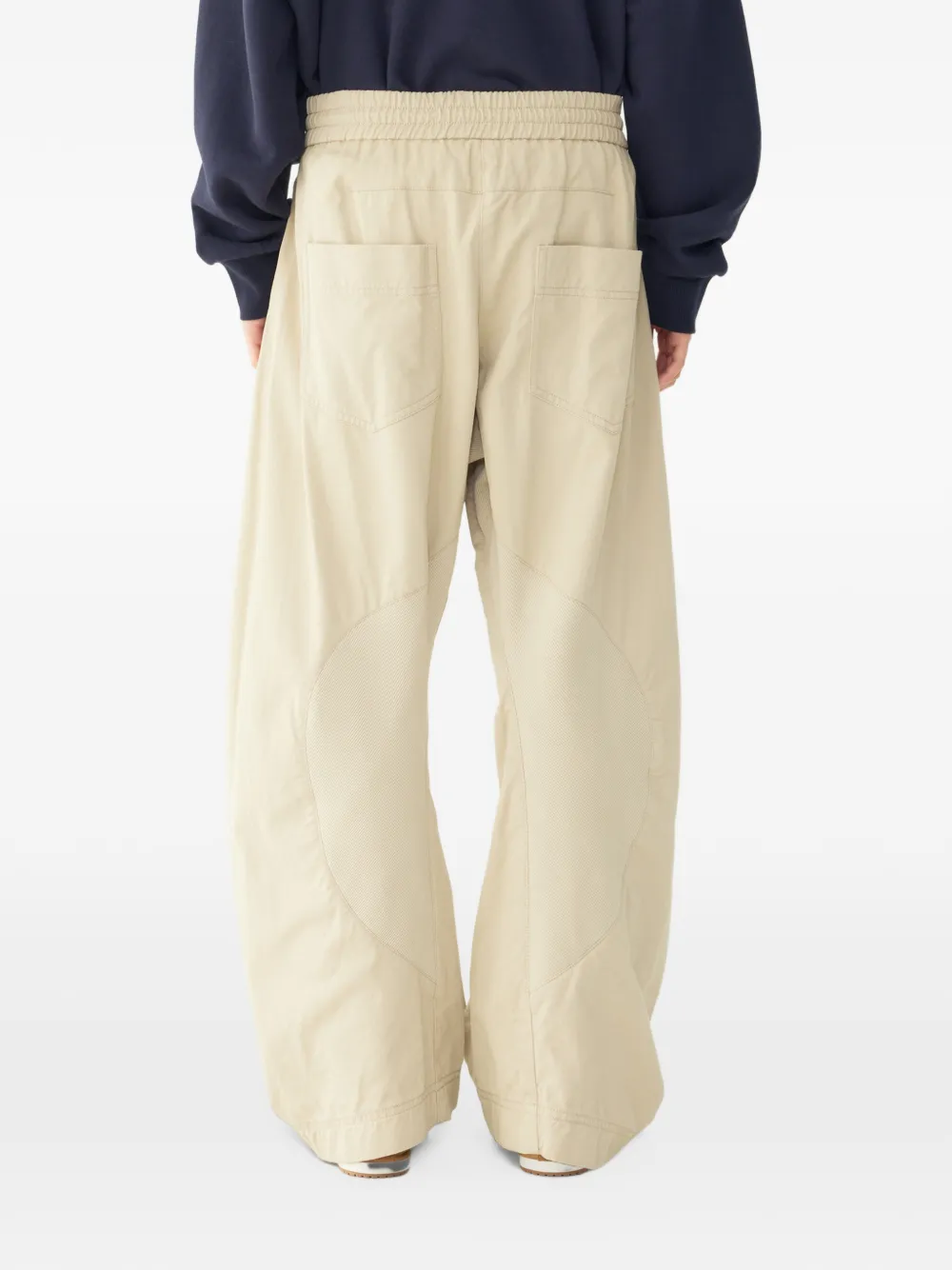 TOMBOY drawstring elasticated-waist trousers Beige