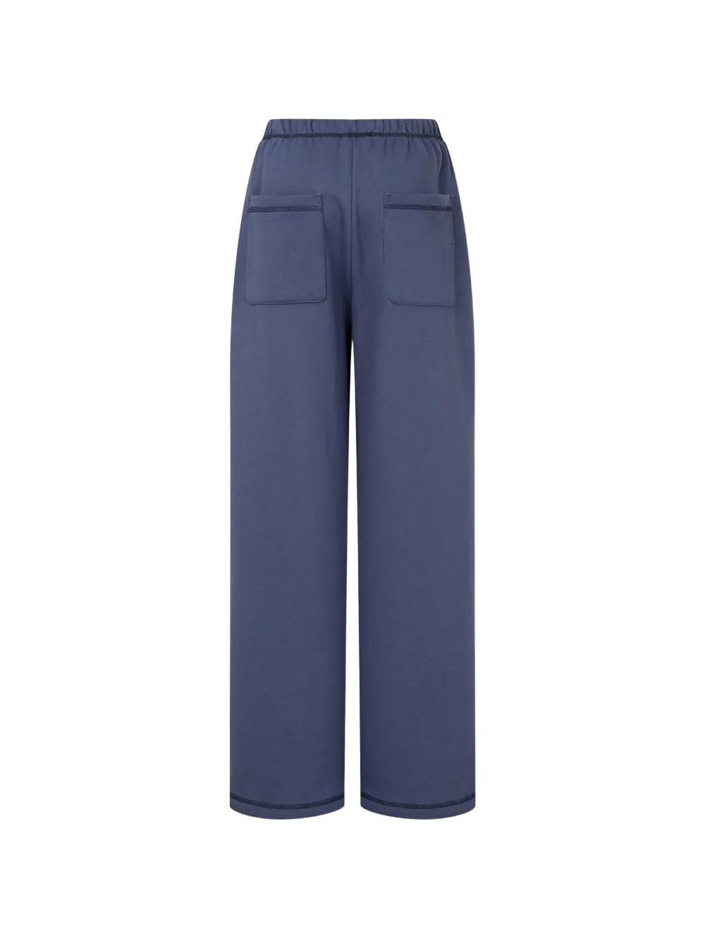 TOMBOY elasticated-waistband straight-leg trousers Blauw
