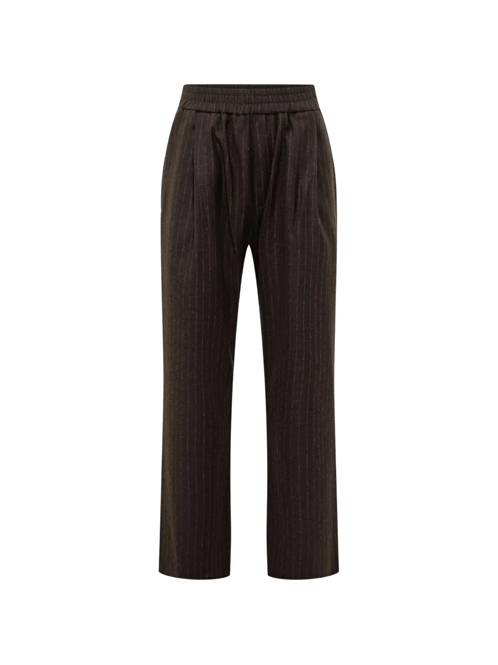 Hosio pinstripe-print pleated trousers - Marron Hosio pinstripe-print pleated trousers - Marron
