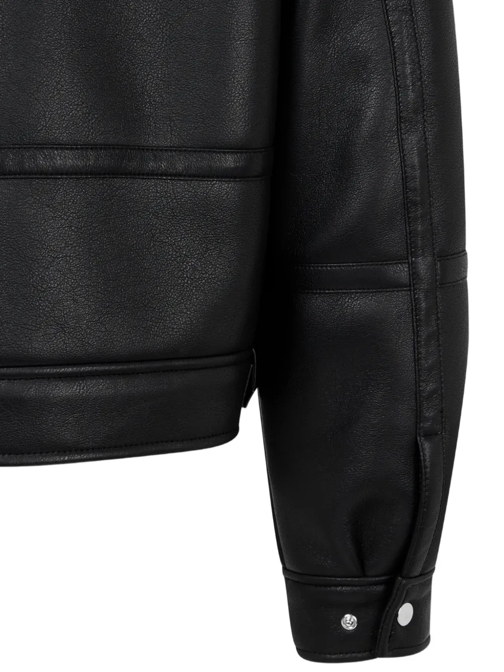 TOMBOY faux-leather jacket Zwart