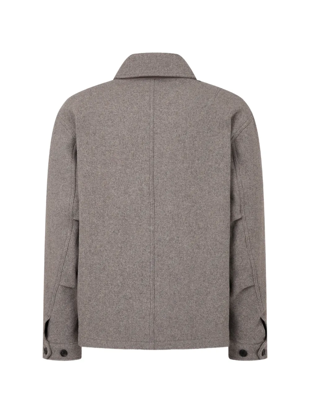 TOMBOY Jack met rits-detail en drukknoopsluiting Grijs