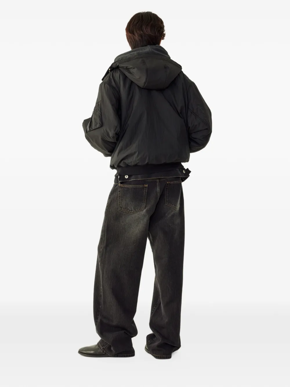 TOMBOY MA1 jack met capuchon Zwart