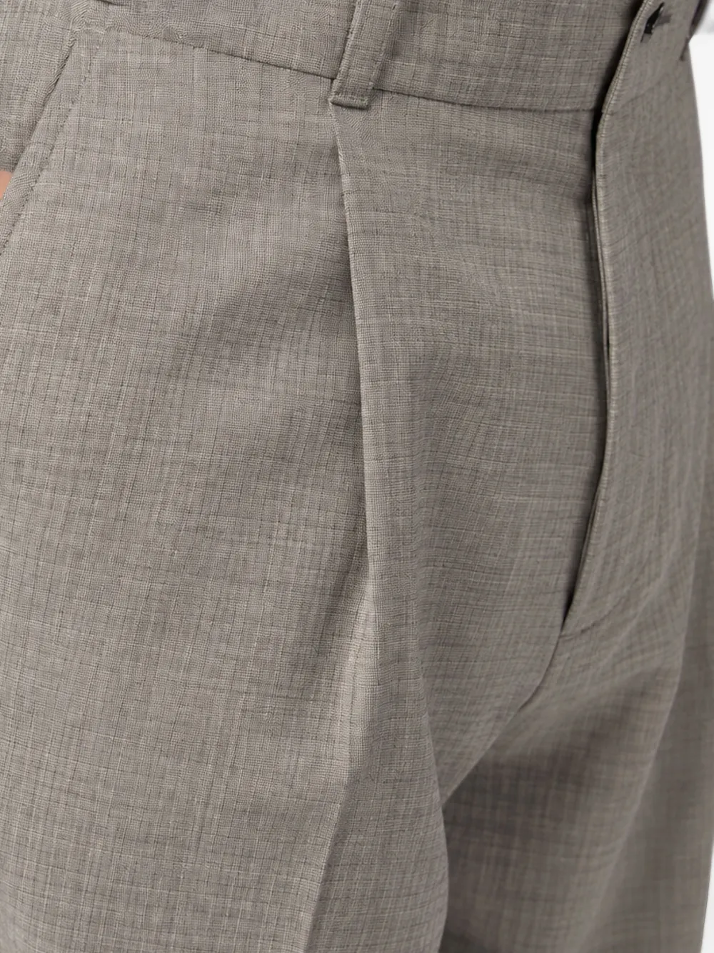 Billionaire pleated virgin wool trousers Grijs