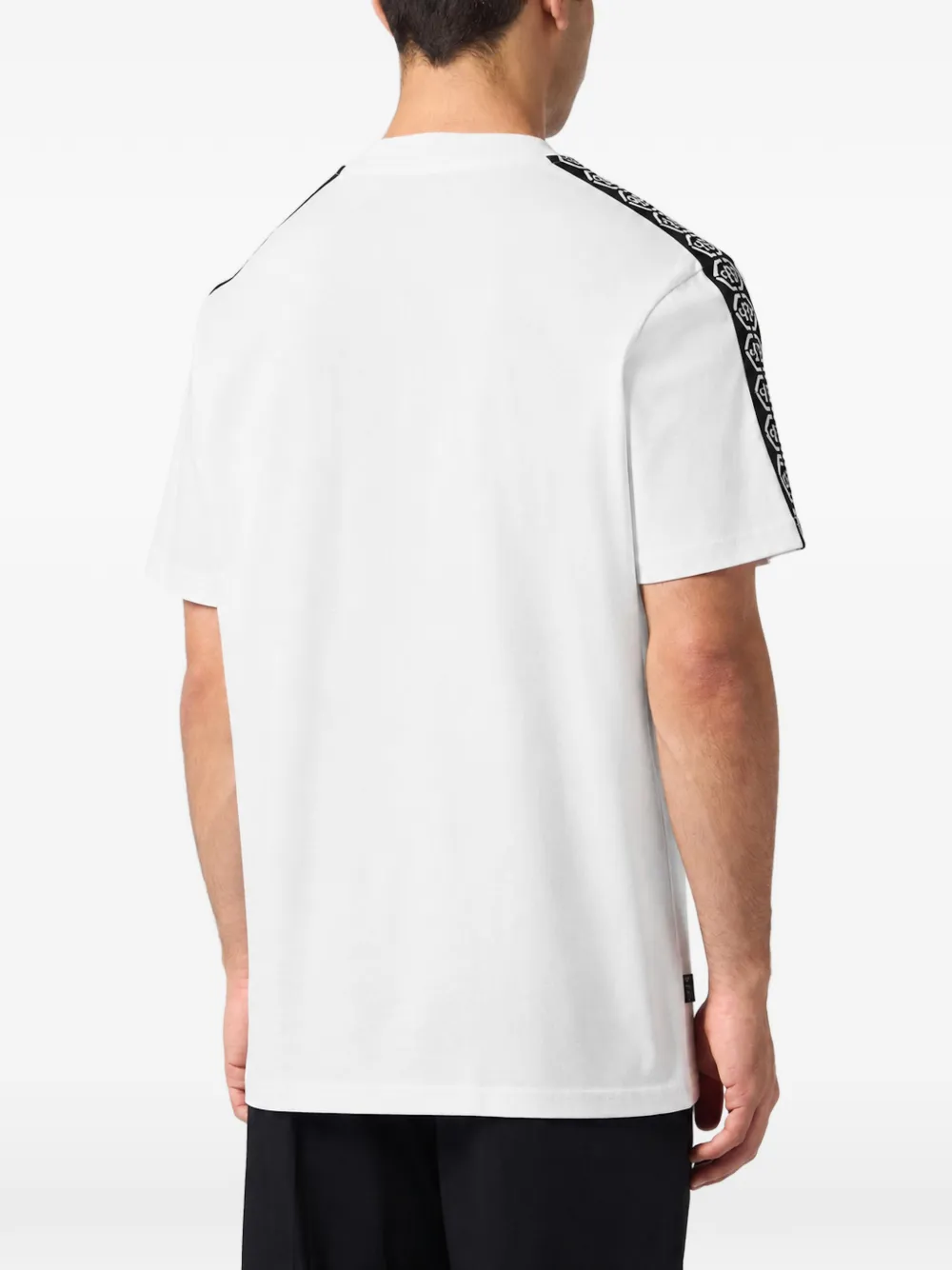 Philipp Plein PP T-shirt met ronde hals en korte mouwen Wit