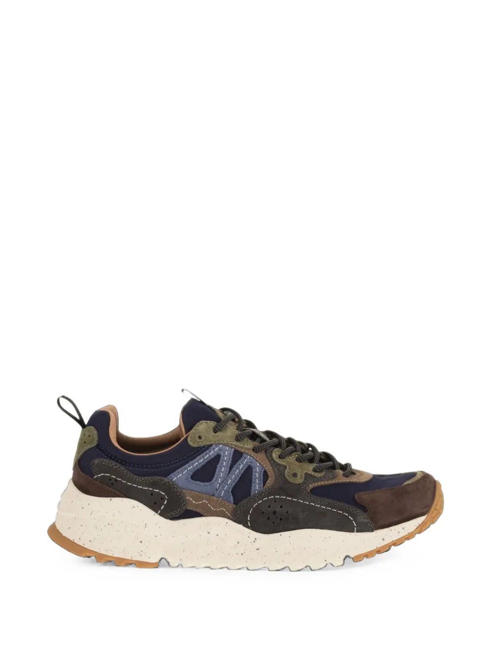 FLOWER MOUNTAIN Solin panelled sneakers - Grigio