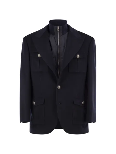 Brunello Cucinelli removable-gilet single-breasted wool blazer