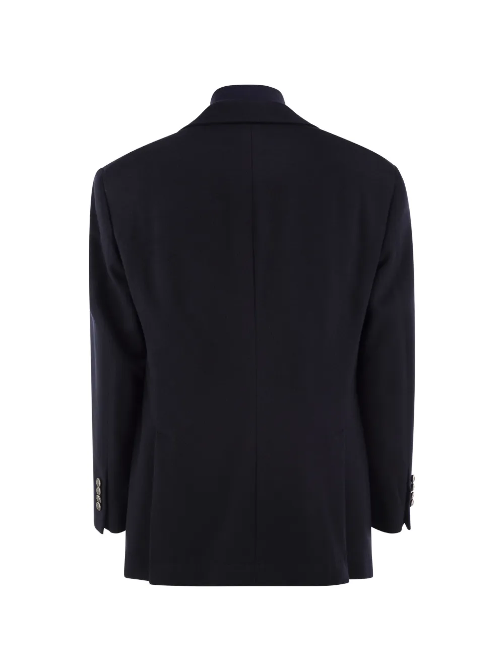 Brunello Cucinelli removable-gilet single-breasted wool blazer Blauw