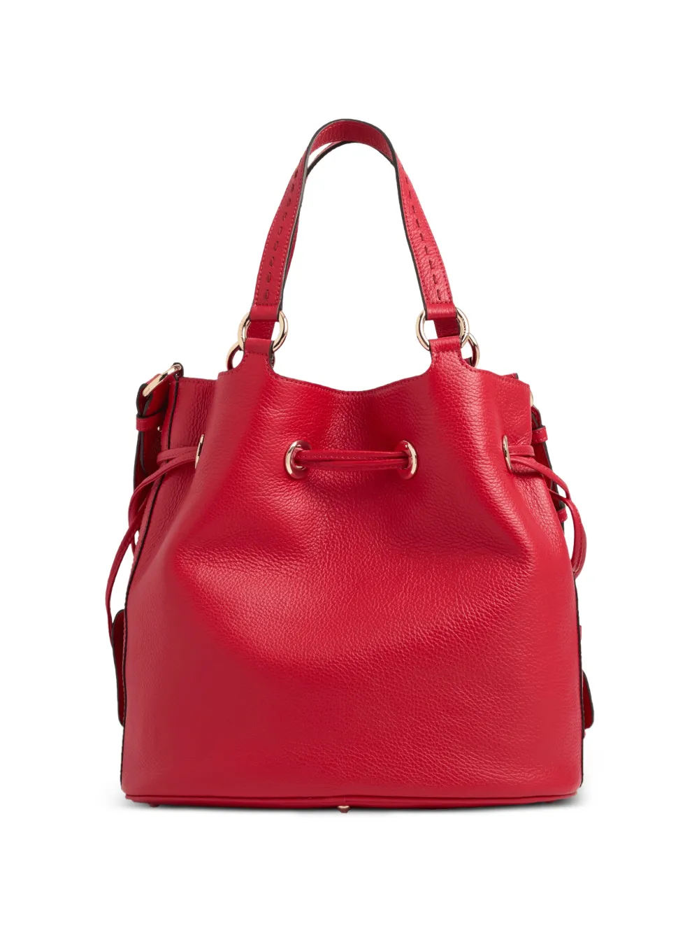 Lancel Premier Flirt leather bucket bag Rood
