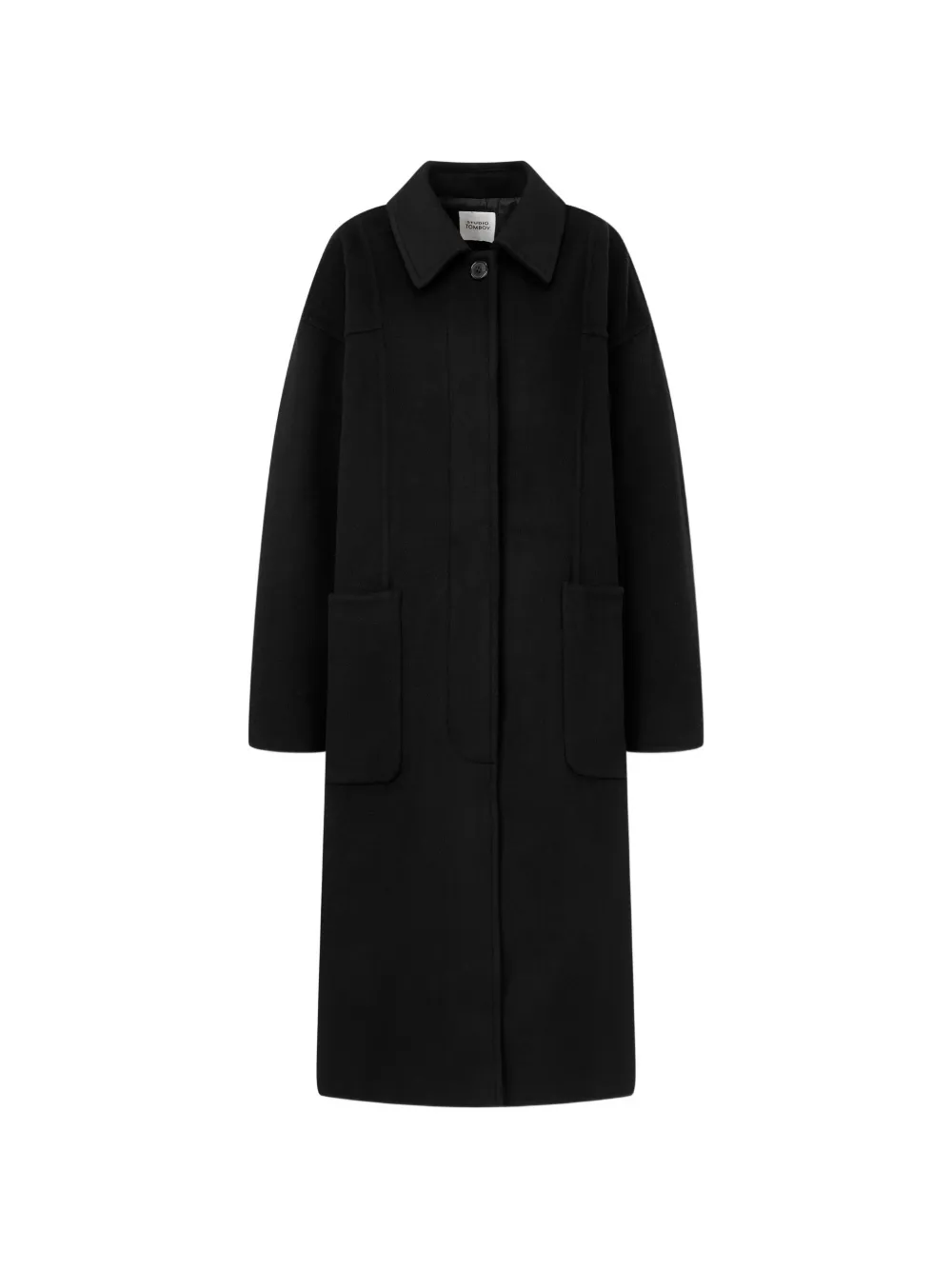 TOMBOY patch-pocket coat Zwart