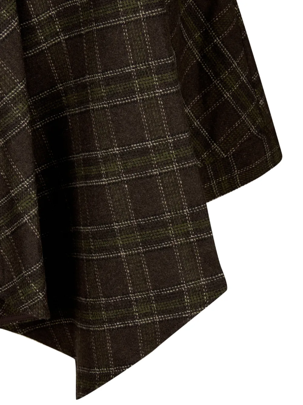 TOMBOY check-pattern single-breasted coat Bruin