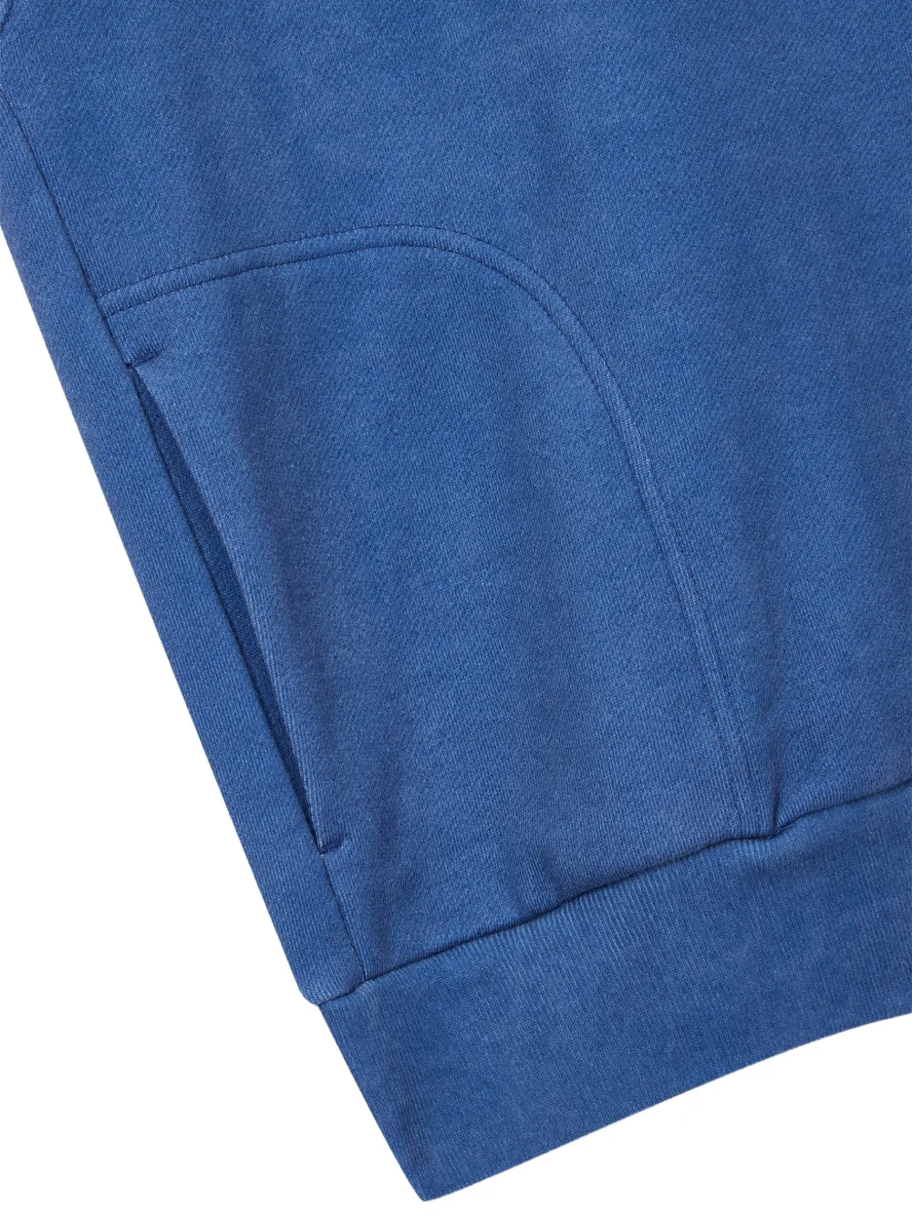 TOMBOY logo-print button-up sweatshirt Blauw
