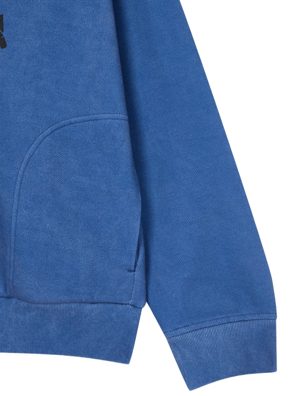 TOMBOY logo-print button-up sweatshirt Blauw