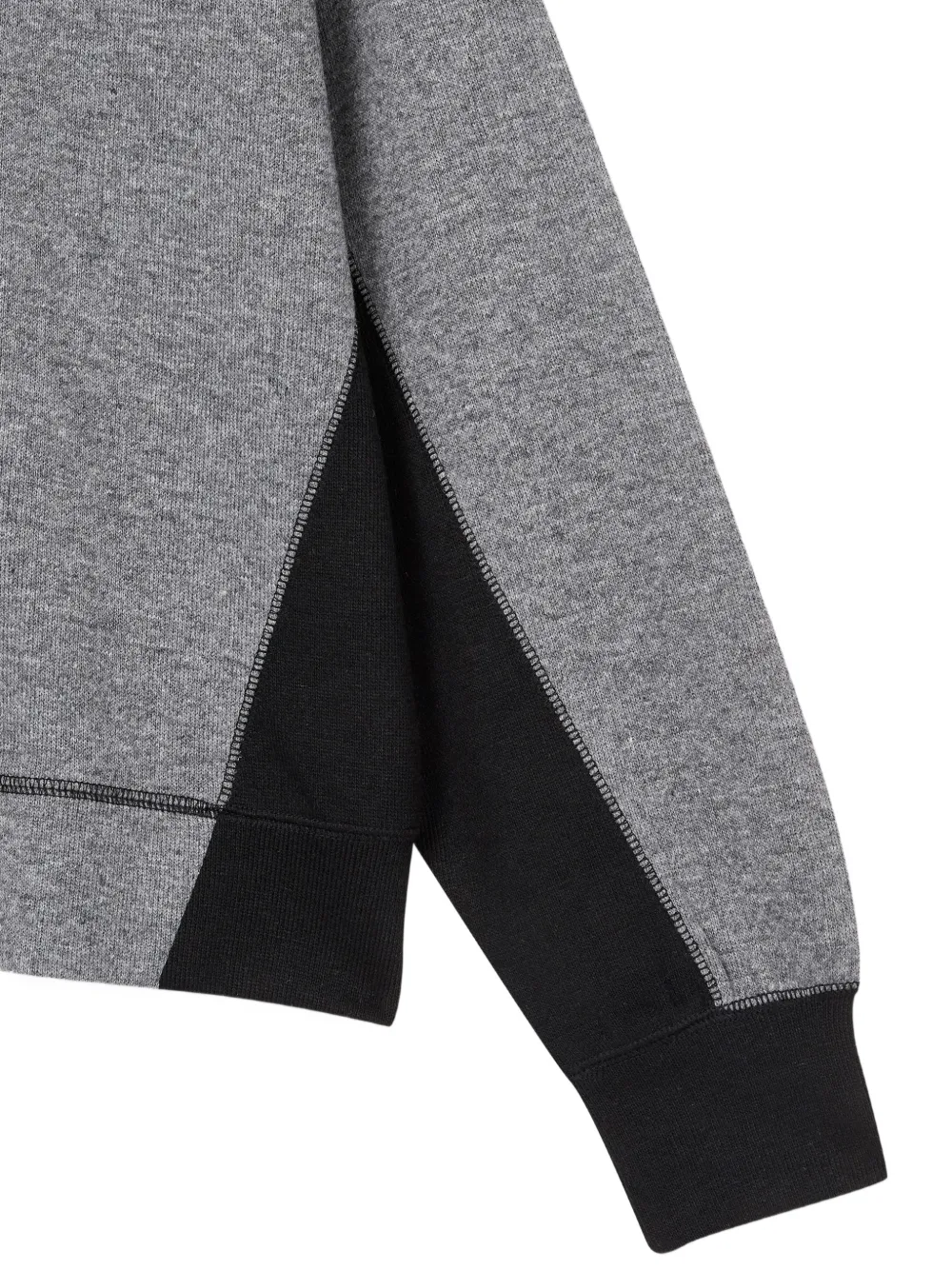 TOMBOY colour-block logo-print hoodie Grijs