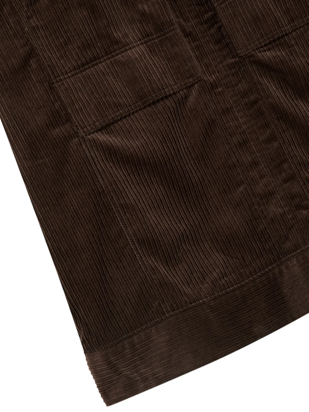TOMBOY corduroy-texture midi dress Bruin
