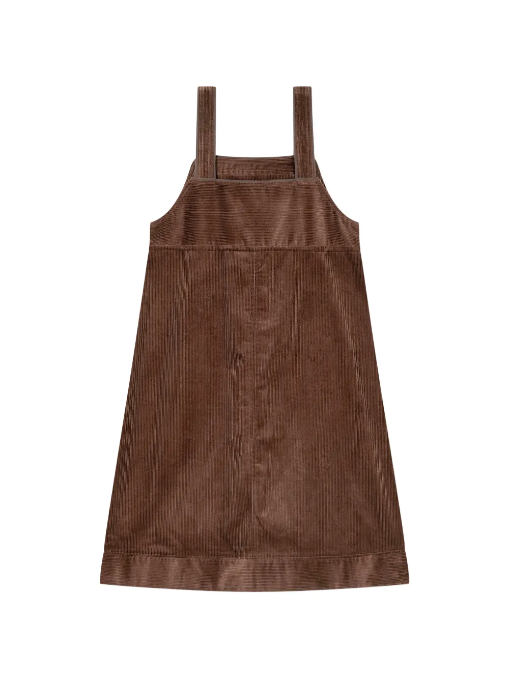 TOMBOY corduroy-texture midi dress Bruin