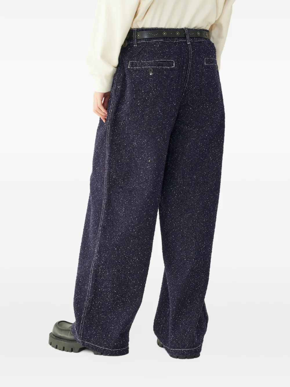 TOMBOY flecked-effect jeans Blauw