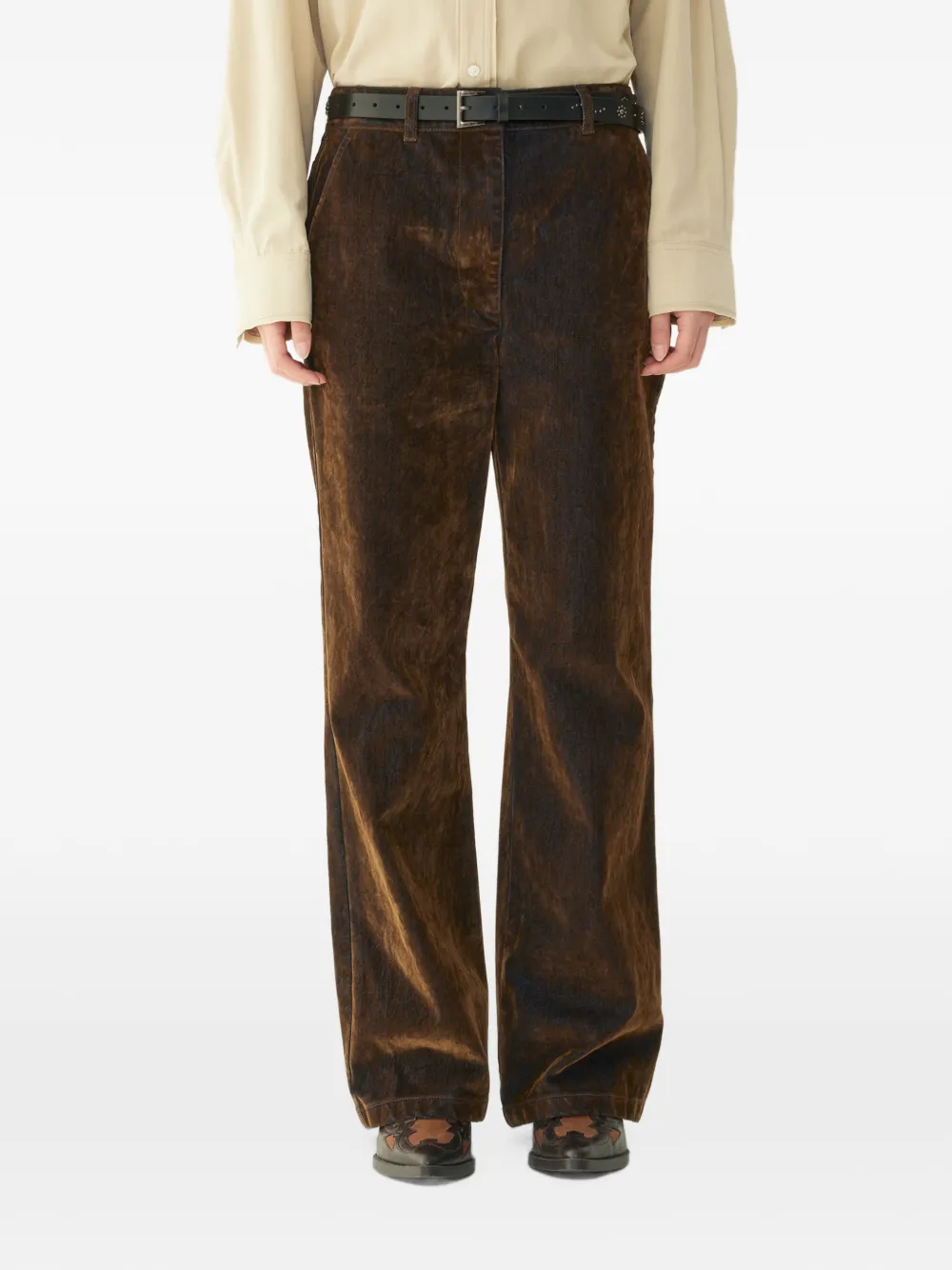 TOMBOY distressed straight-leg jeans Bruin