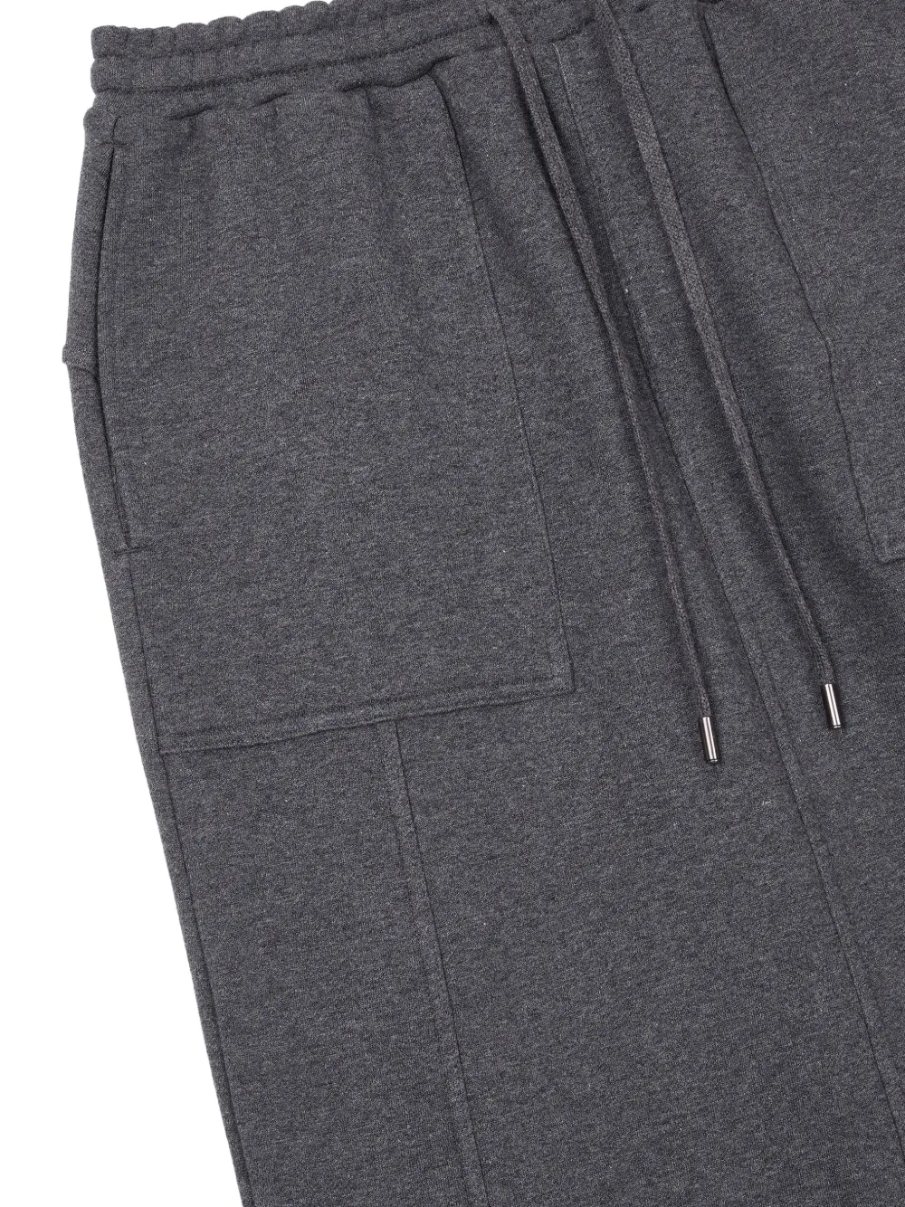 TOMBOY drawstring-waist straight midi skirt Grijs