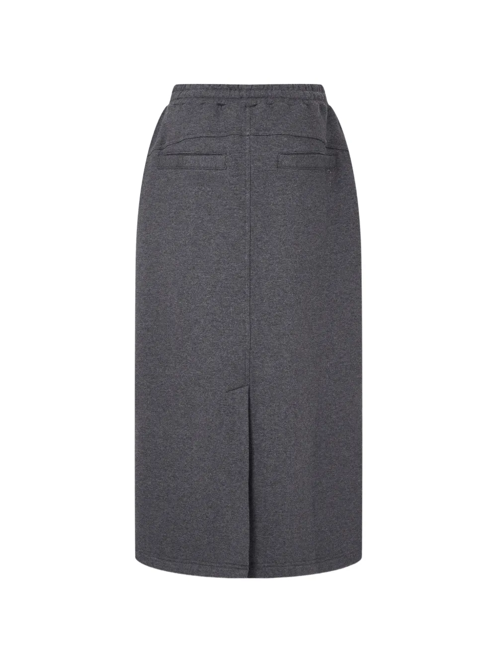 TOMBOY drawstring-waist straight midi skirt Grijs