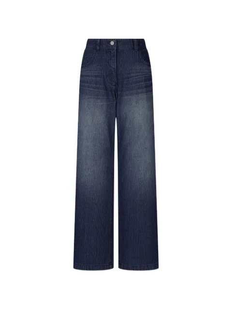 TOMBOY pinstriped faded-effect jeans