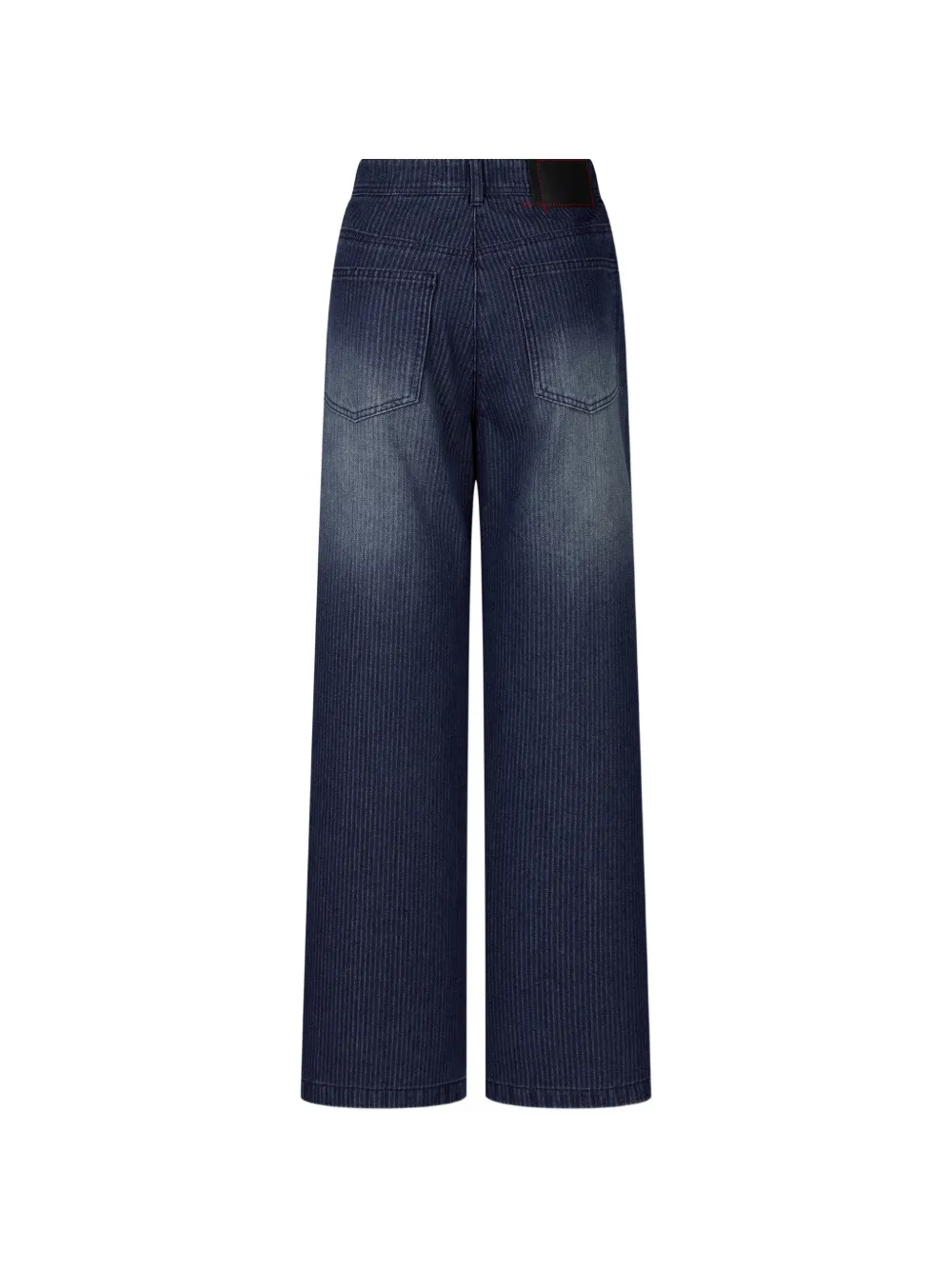 TOMBOY pinstriped faded-effect jeans Blauw