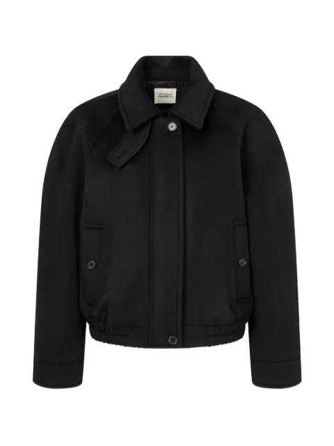 TOMBOY button-up felted bomber jacket