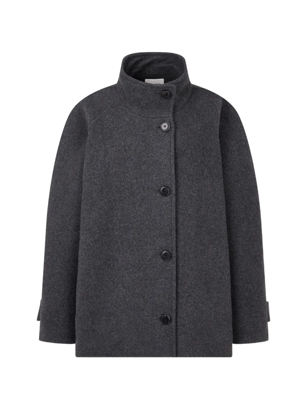 TOMBOY high-neck button-up jacket - Grigio