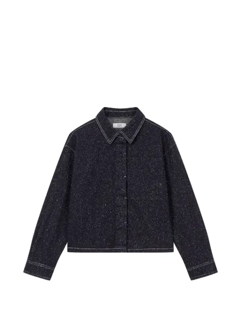 TOMBOY contrast-stitch shirt jacket
