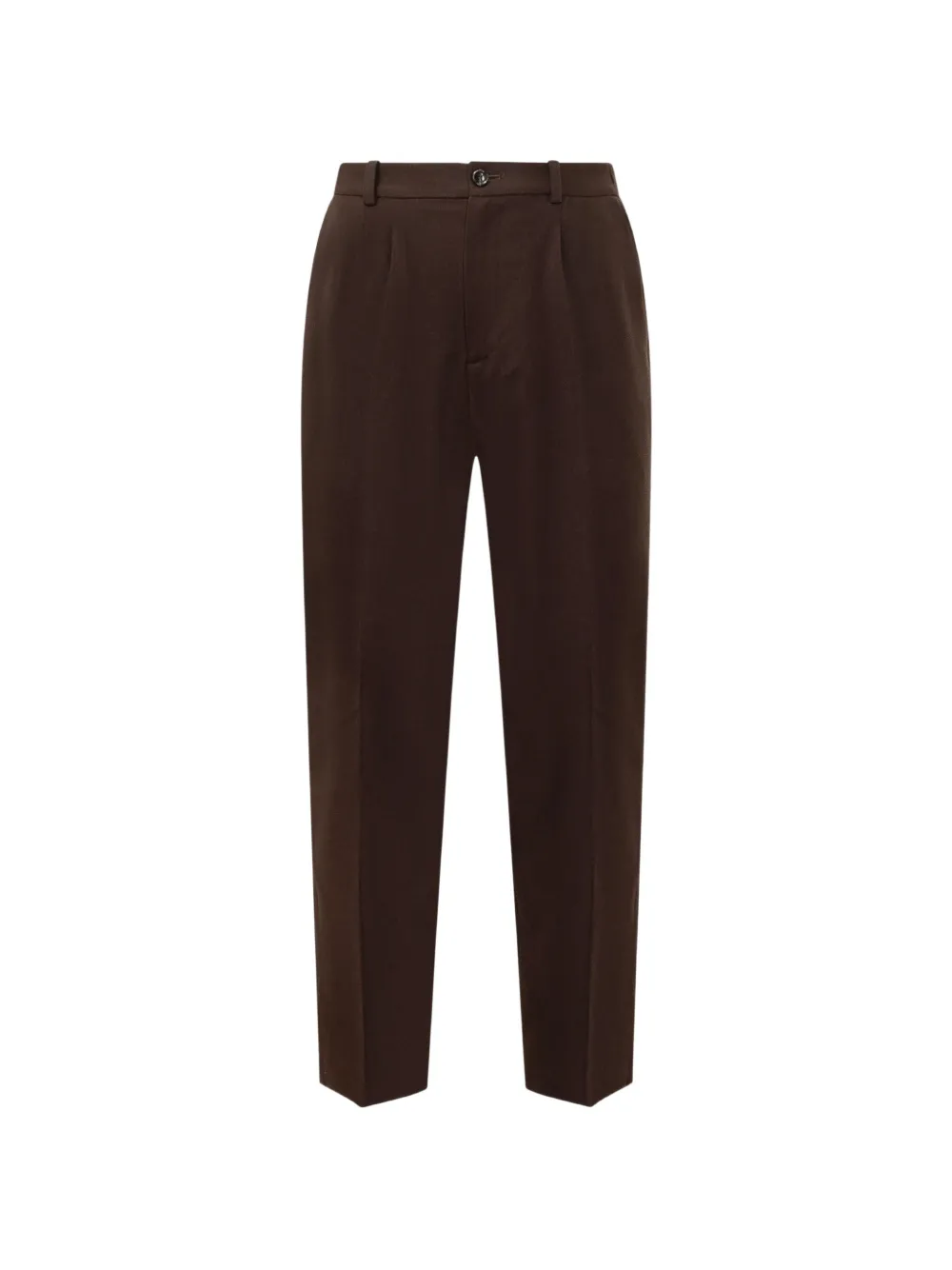 Hosio pleated straight-leg trousers - Marron Hosio pleated straight-leg trousers - Marron